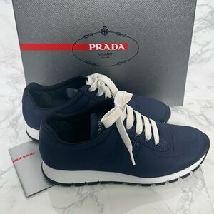 Prada Womens Nylon Piuma Sneakers